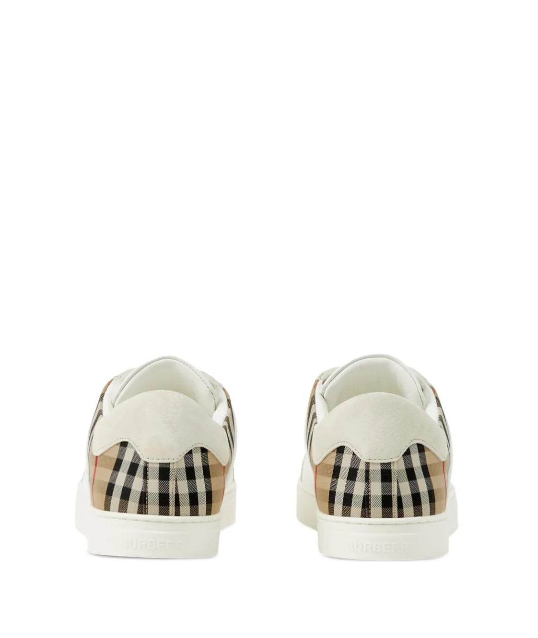BURBERRY Кожаные низкие кроссовки / кеды, фото 3