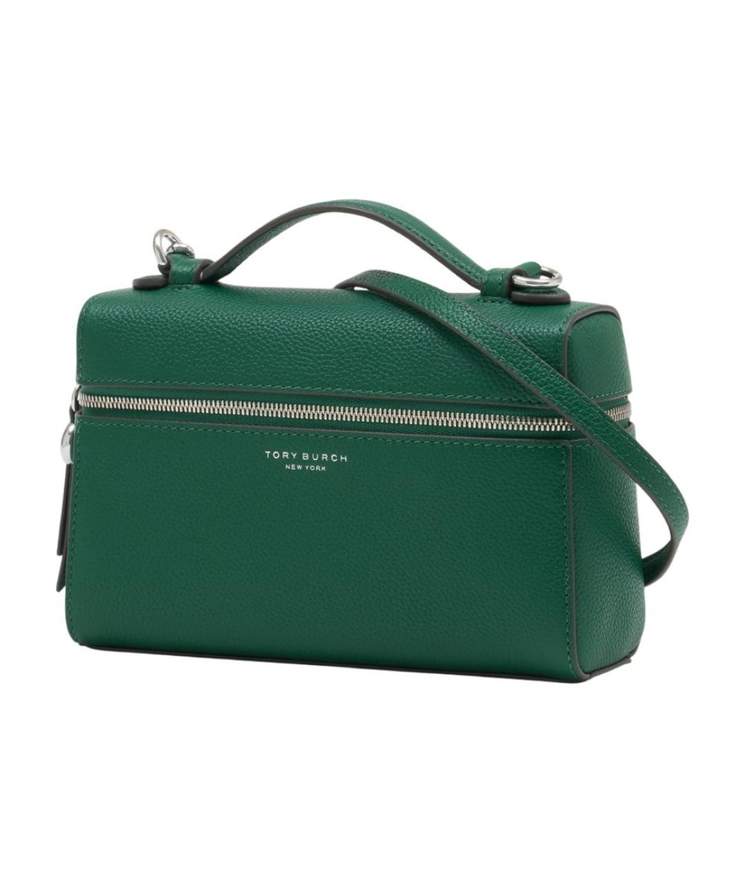 TORY BURCH Зеленая кожаная сумка через плечо, фото 2