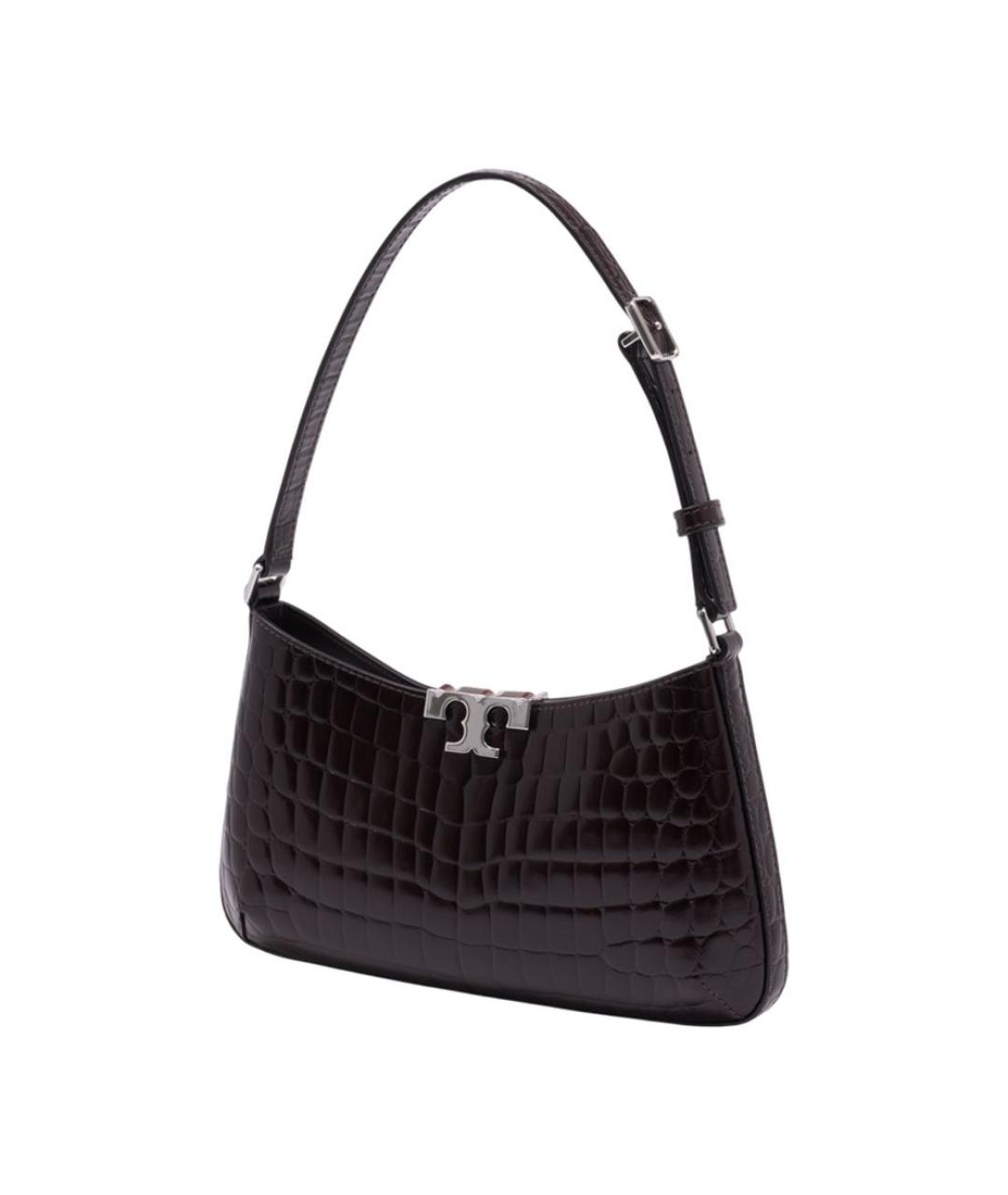 TORY BURCH Коричневая кожаная сумка через плечо, фото 2