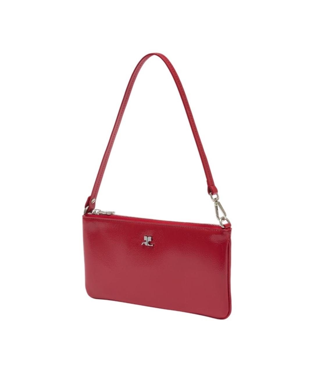 COURREGES Красная кожаная сумка через плечо, фото 2