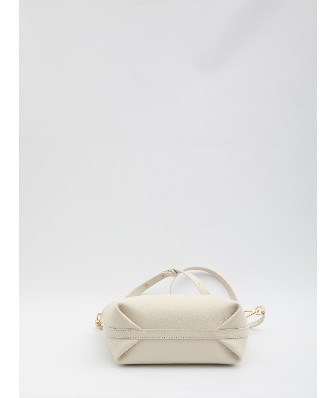 BURBERRY Белая кожаная сумка через плечо, фото 3