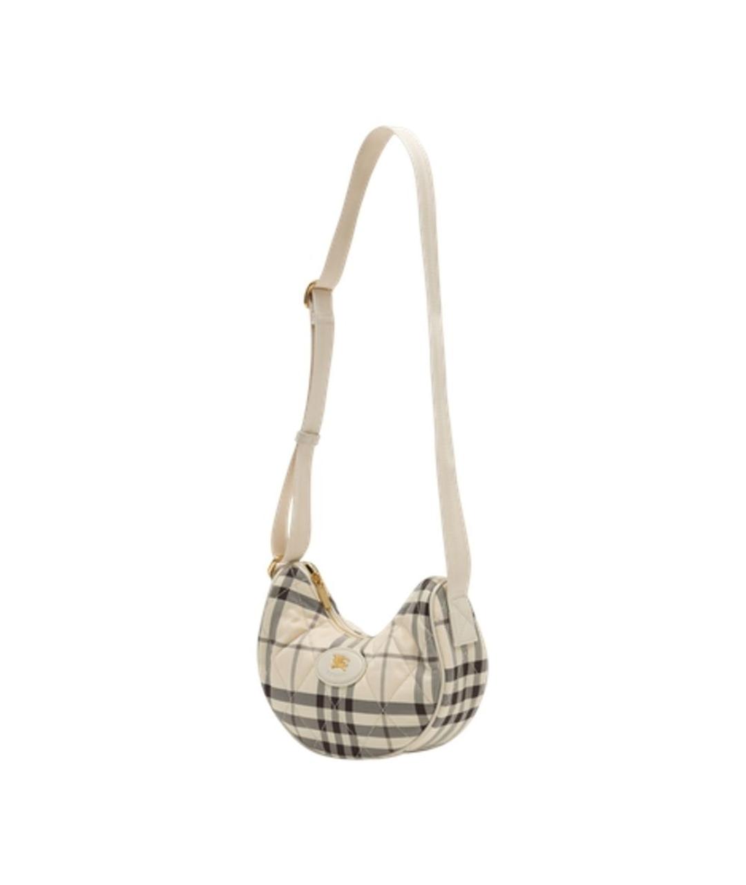 BURBERRY Бежевая синтетическая сумка через плечо, фото 2