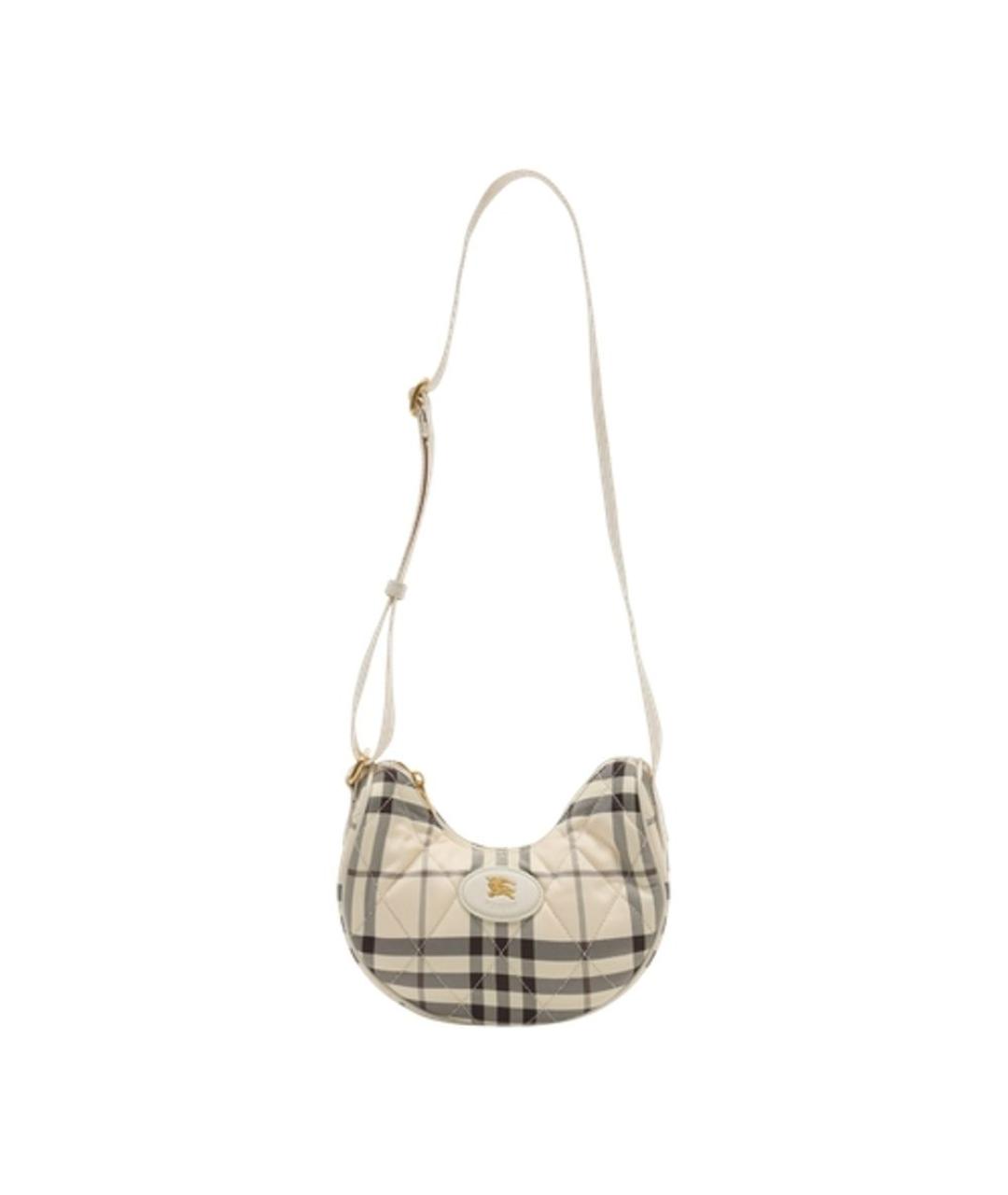 BURBERRY Бежевая синтетическая сумка через плечо, фото 1