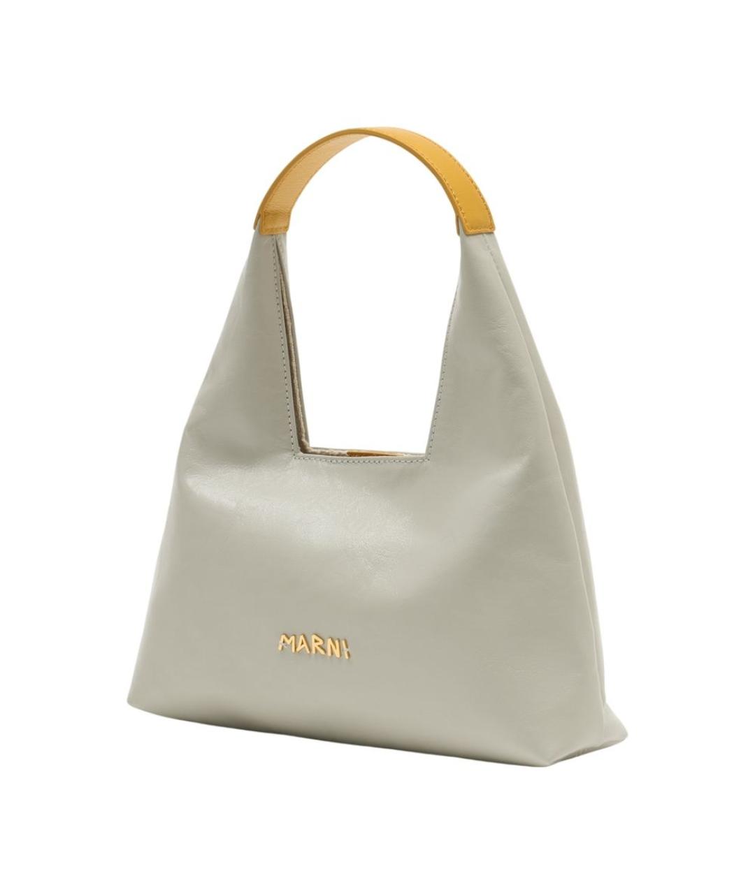 MARNI Белая кожаная сумка через плечо, фото 2