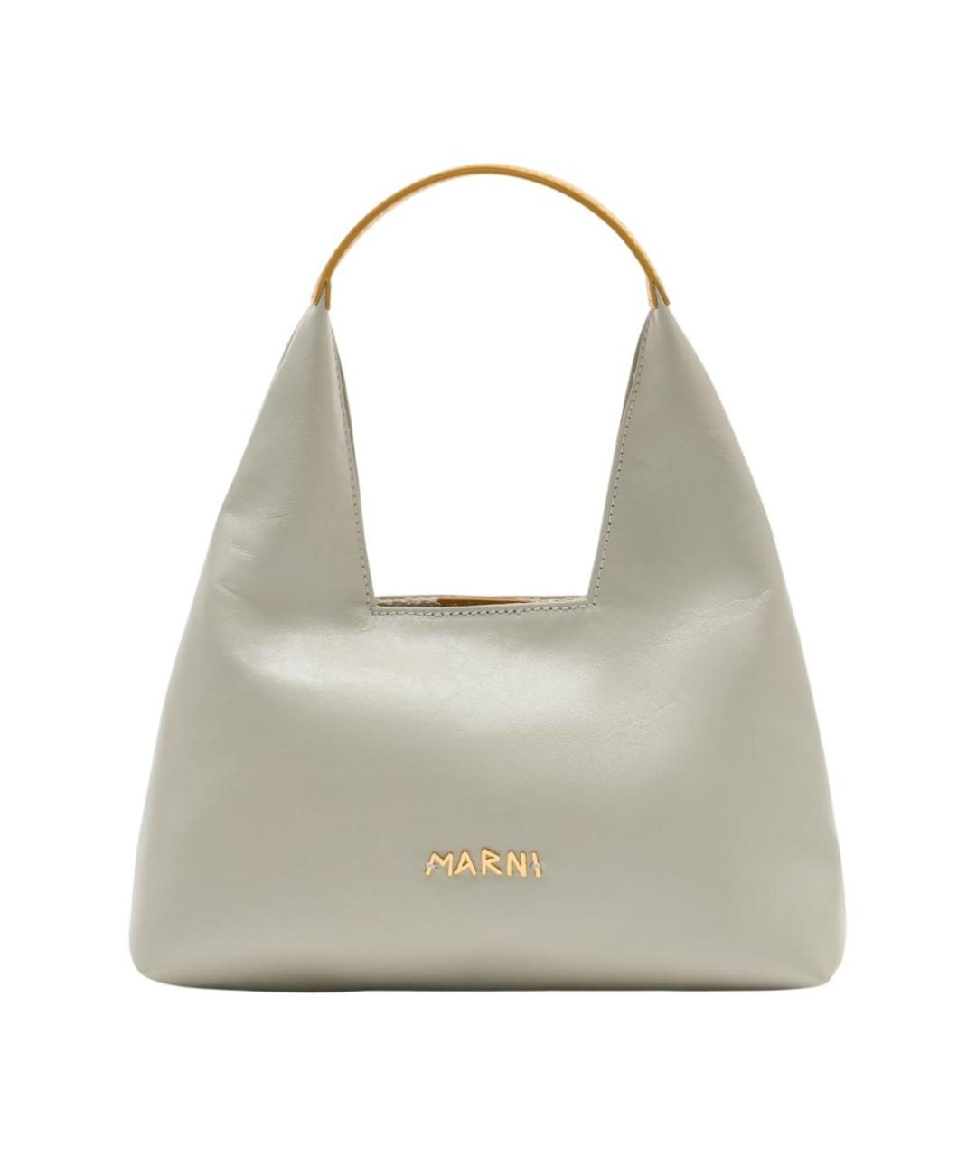 MARNI Белая кожаная сумка через плечо, фото 1