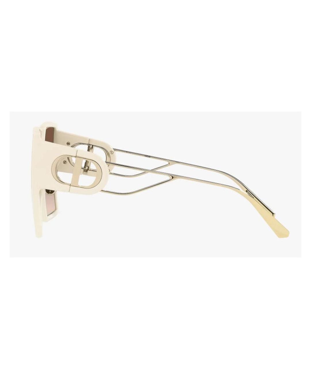 CHRISTIAN DIOR Белые солнцезащитные очки, фото 3