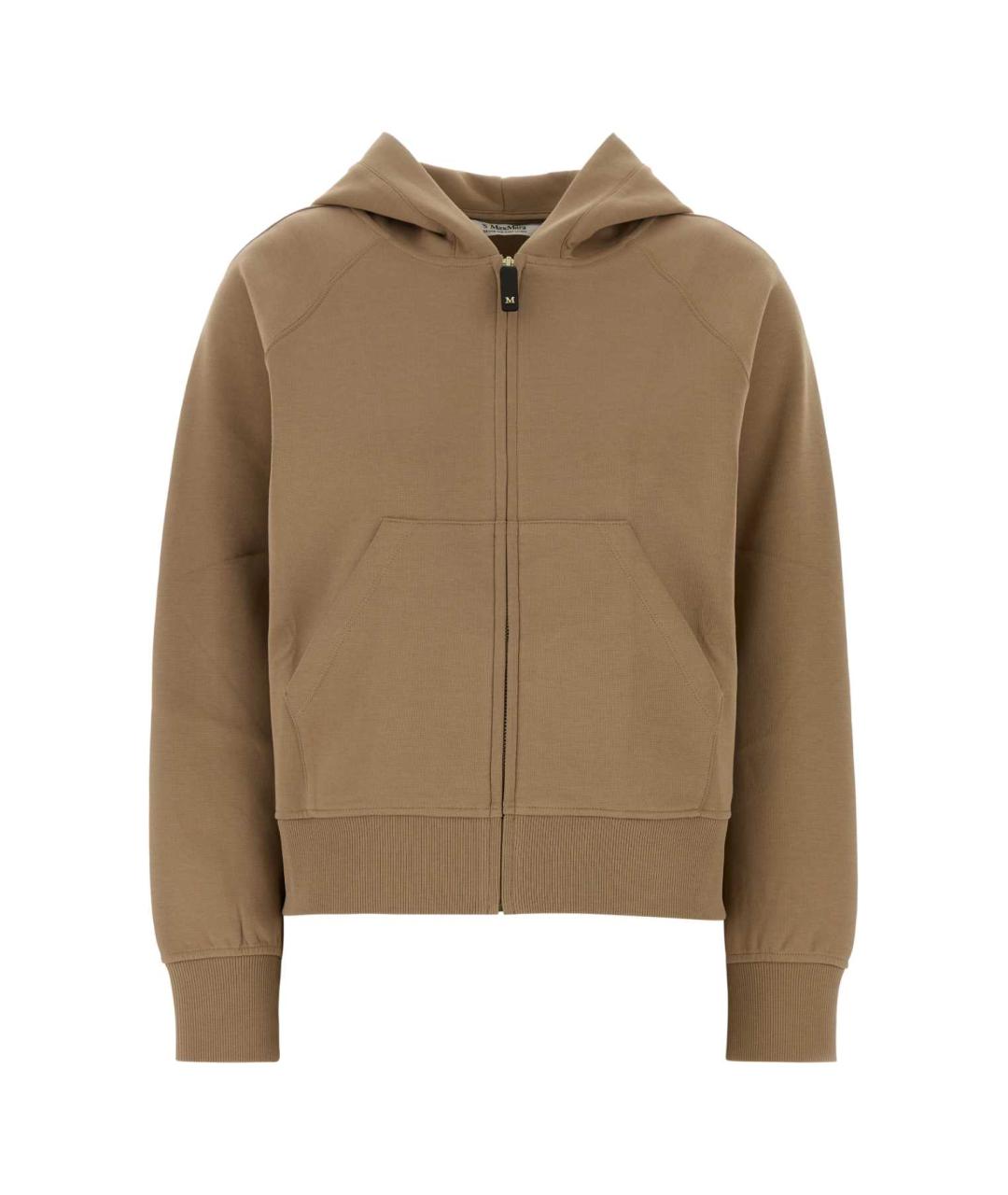 'S MAX MARA Коричневый хлопковый джемпер / свитер, фото 1