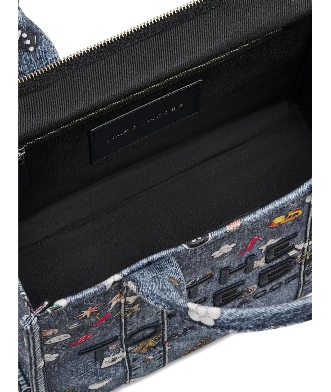 MARC JACOBS Синяя хлопковая сумка через плечо, фото 4