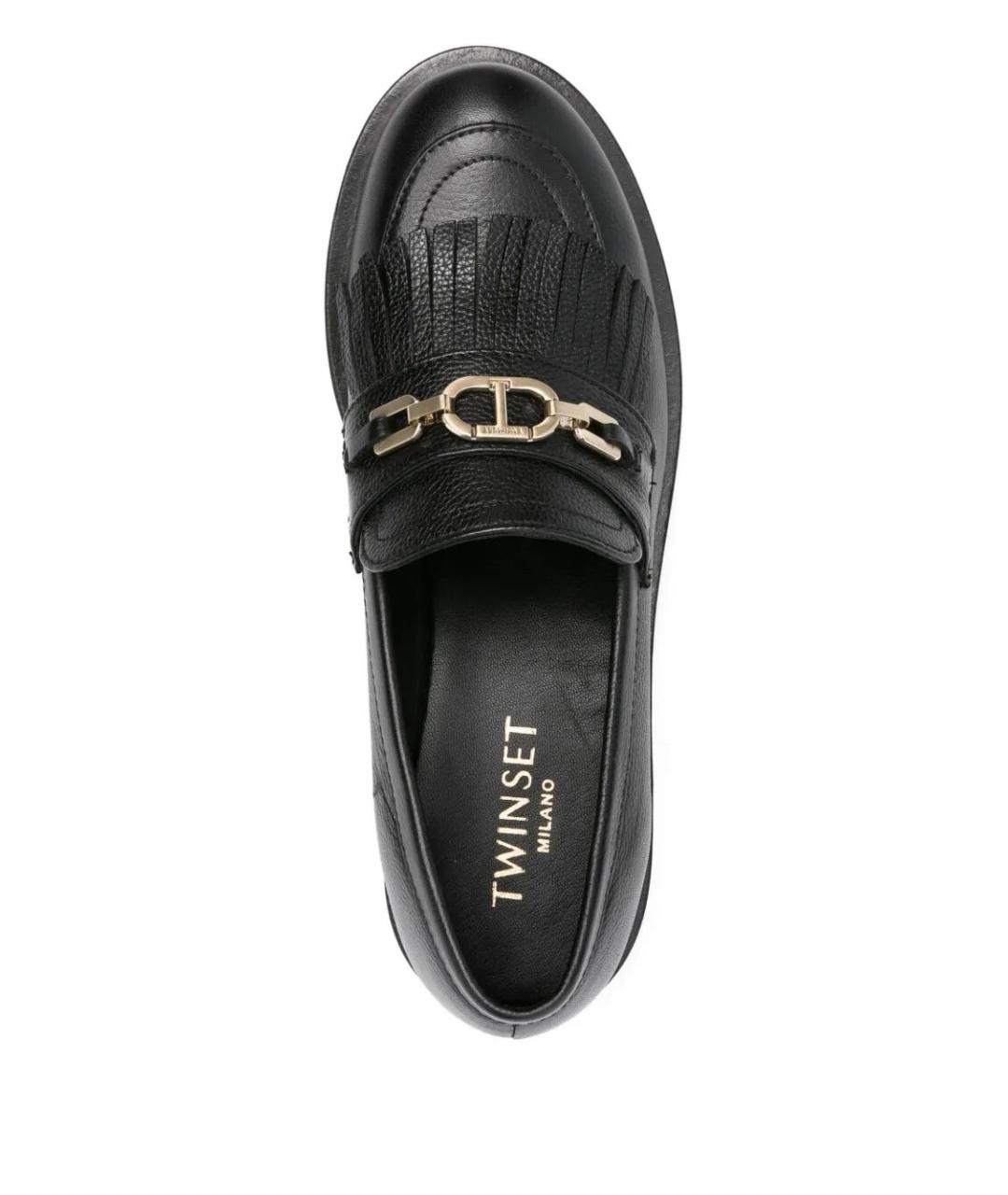 TWIN-SET Черные кожаные лоферы, фото 2