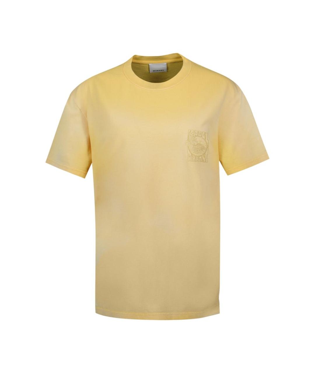 ISABEL MARANT Желтая хлопковая футболка, фото 1