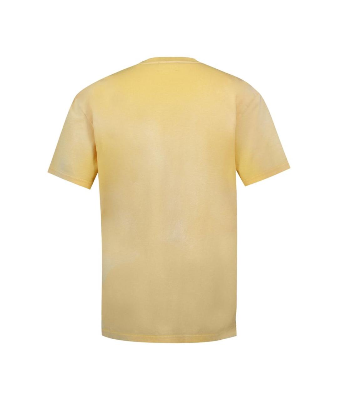 ISABEL MARANT Желтая хлопковая футболка, фото 2