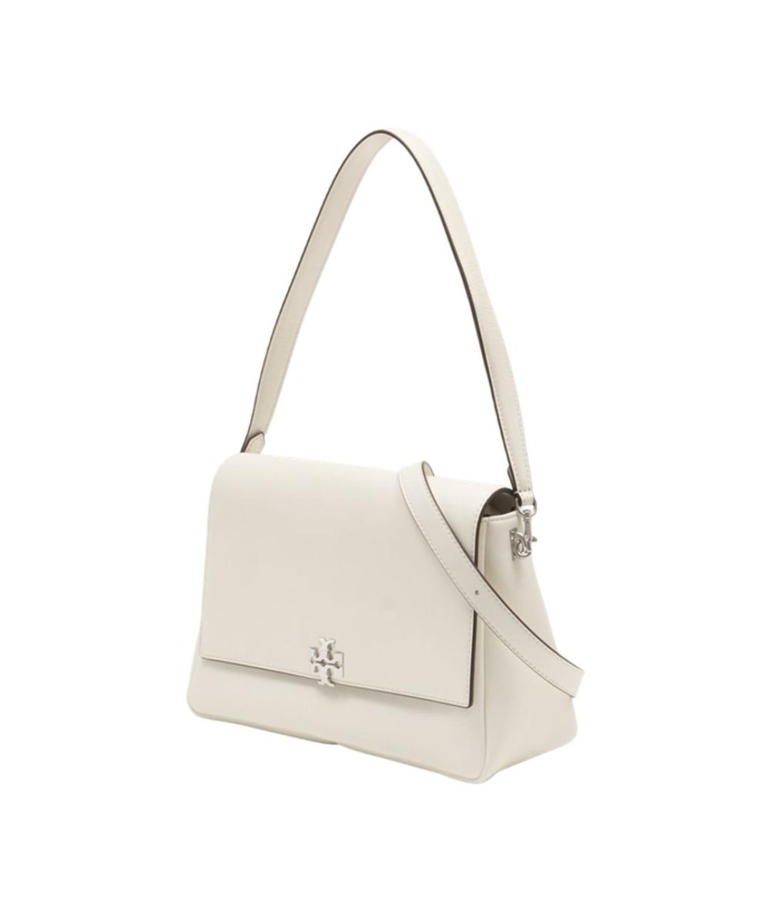 TORY BURCH Белая кожаная сумка через плечо, фото 2