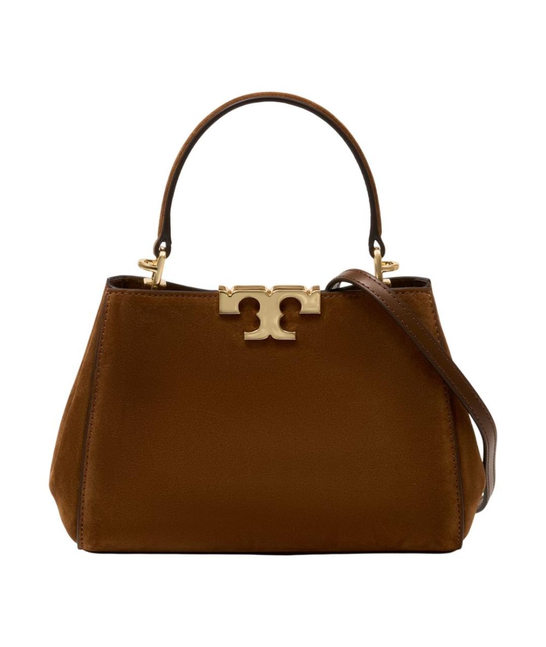 TORY BURCH Коричневая кожаная сумка через плечо, фото 1