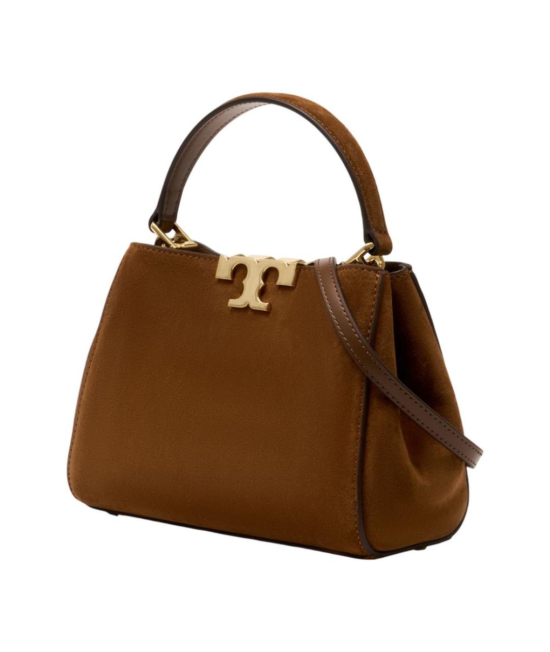 TORY BURCH Коричневая кожаная сумка через плечо, фото 2