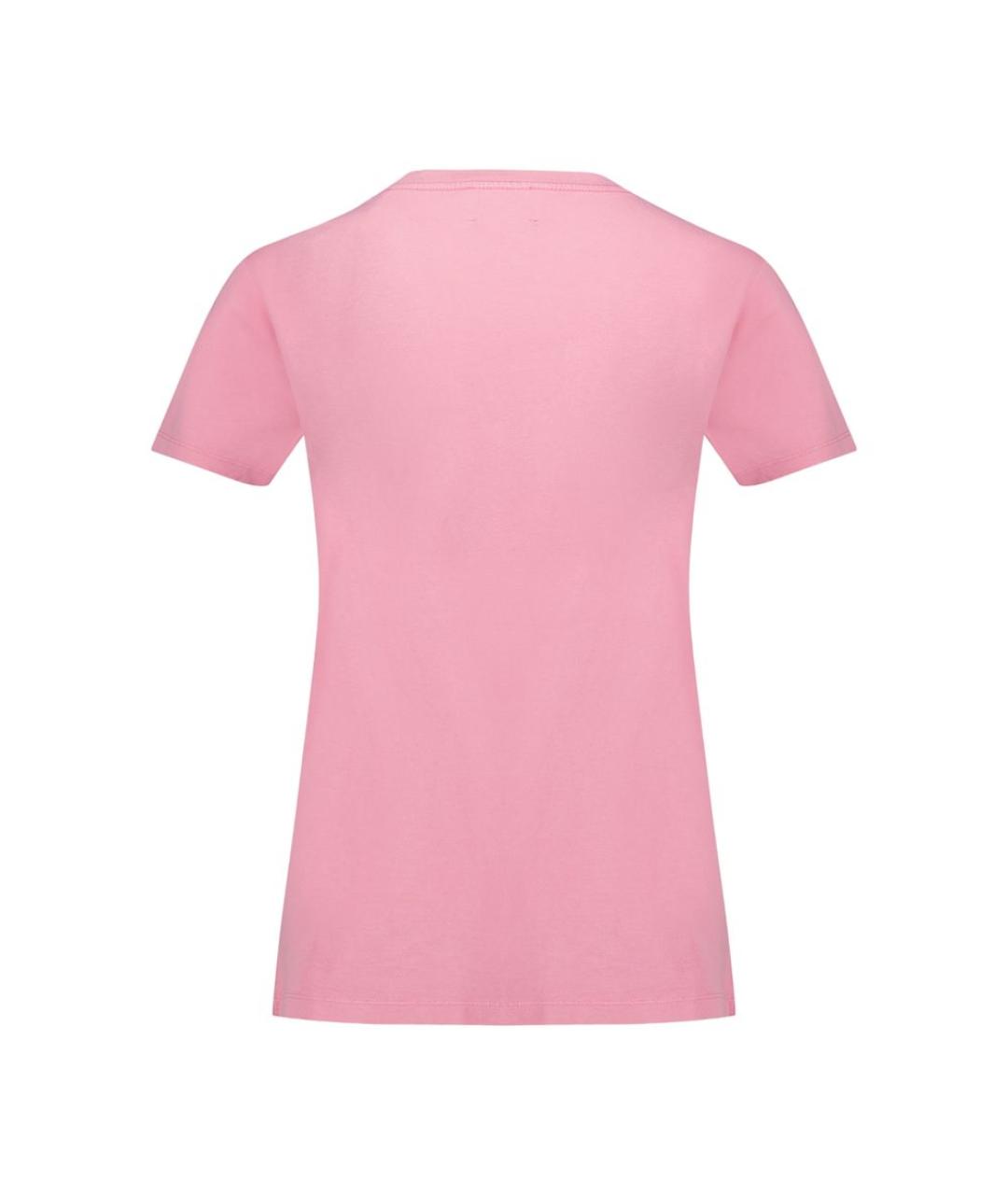 ISABEL MARANT Розовая хлопковая футболка, фото 2