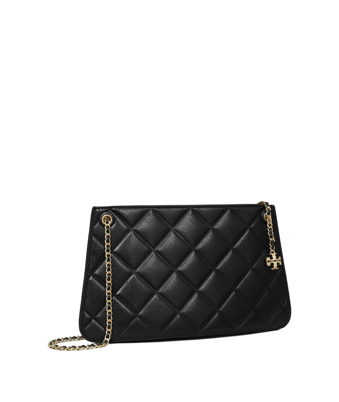 TORY BURCH Черная кожаная сумка через плечо, фото 2