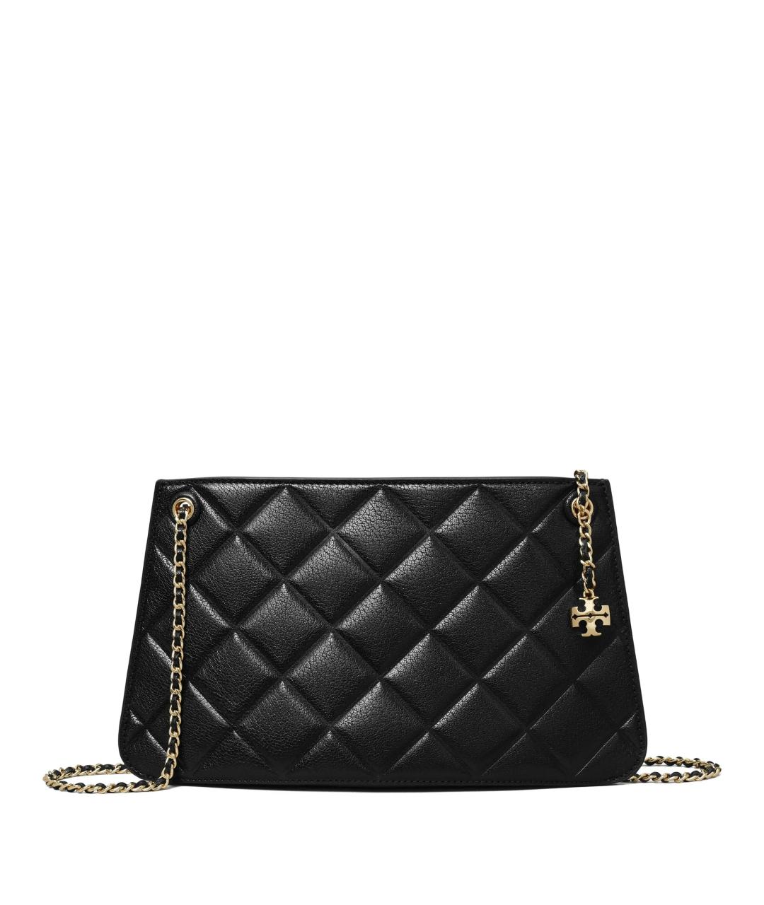 TORY BURCH Черная кожаная сумка через плечо, фото 1