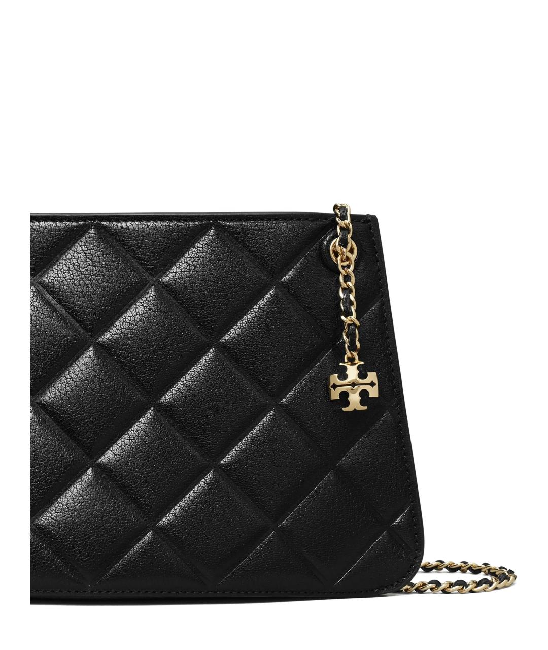 TORY BURCH Черная кожаная сумка через плечо, фото 4