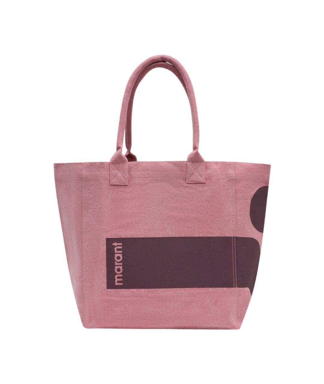 ISABEL MARANT Розовая хлопковая сумка тоут, фото 3