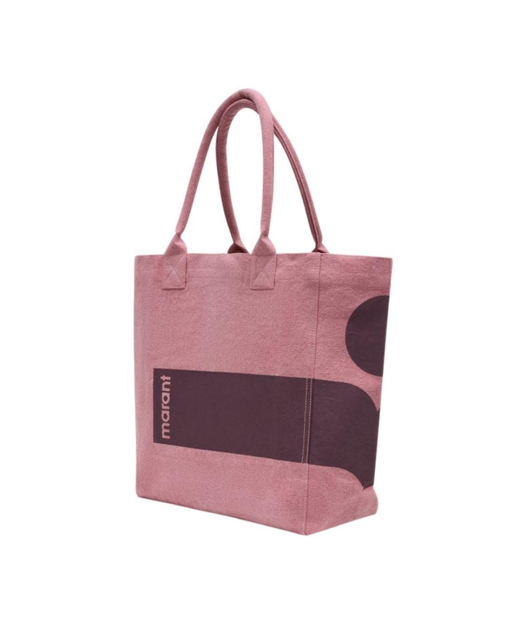 ISABEL MARANT Розовая хлопковая сумка тоут, фото 2