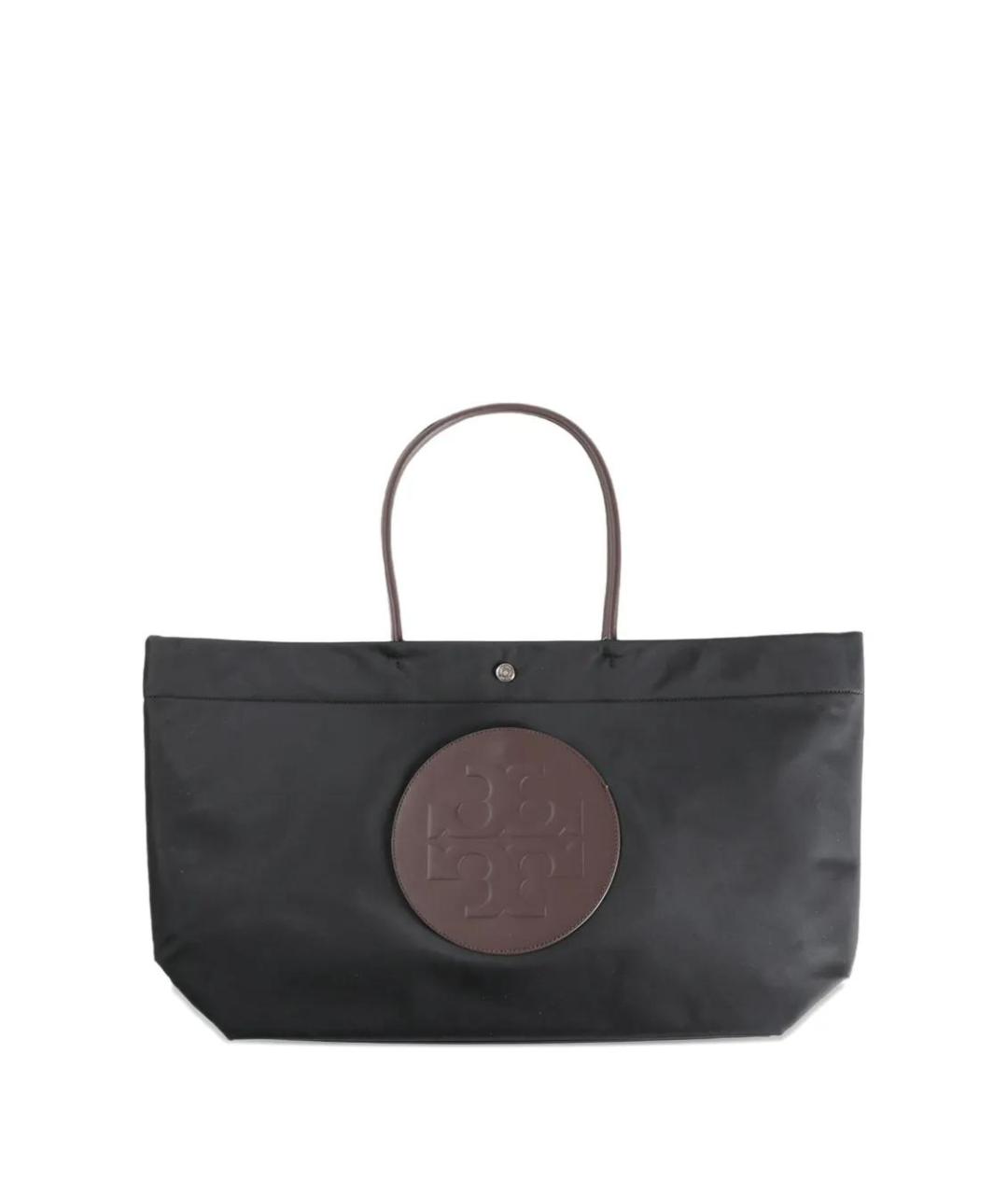 TORY BURCH Черная синтетическая сумка тоут, фото 1