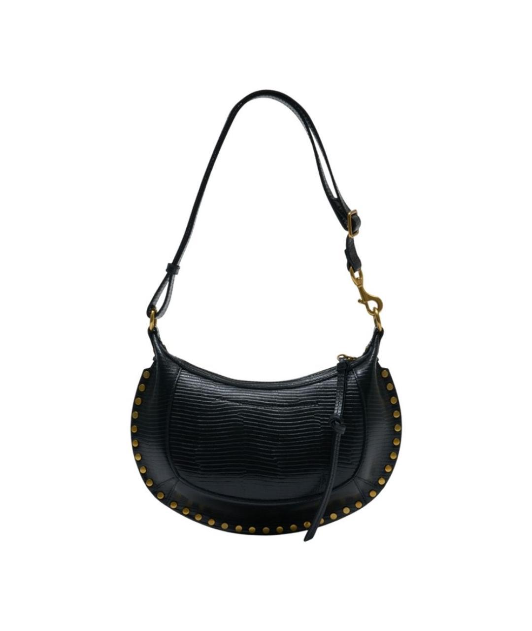 ISABEL MARANT Черная кожаная сумка через плечо, фото 3