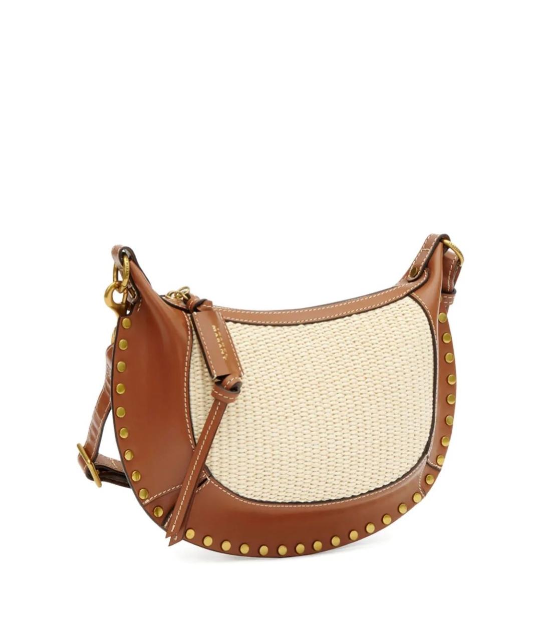 ISABEL MARANT Бежевая кожаная сумка через плечо, фото 5