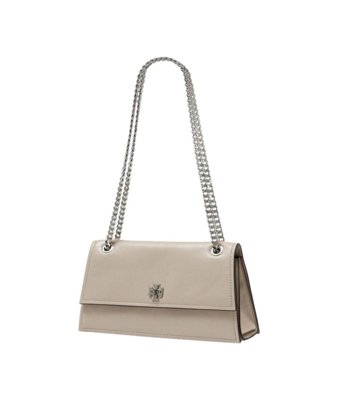 TORY BURCH Серая кожаная сумка через плечо, фото 2