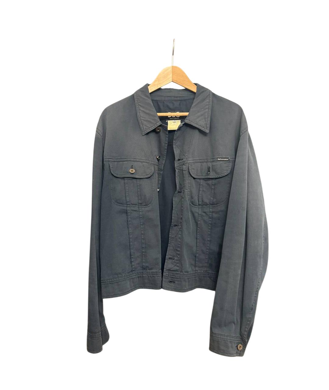 DOLCE&GABBANA Антрацитовая деним куртка, фото 4