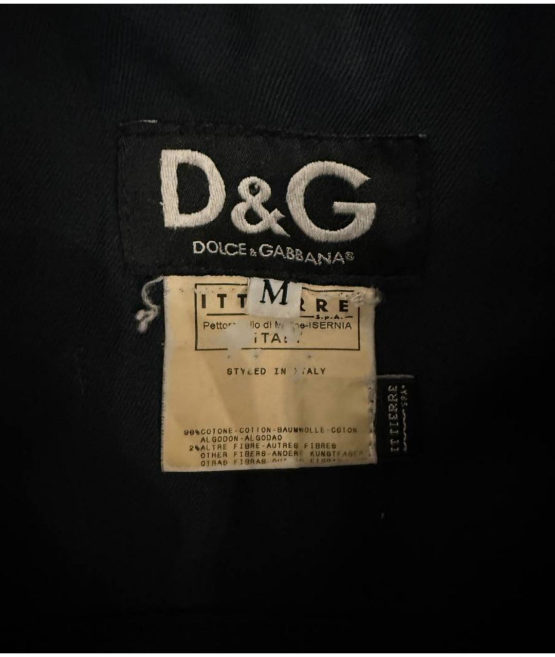 DOLCE&GABBANA Антрацитовая деним куртка, фото 3