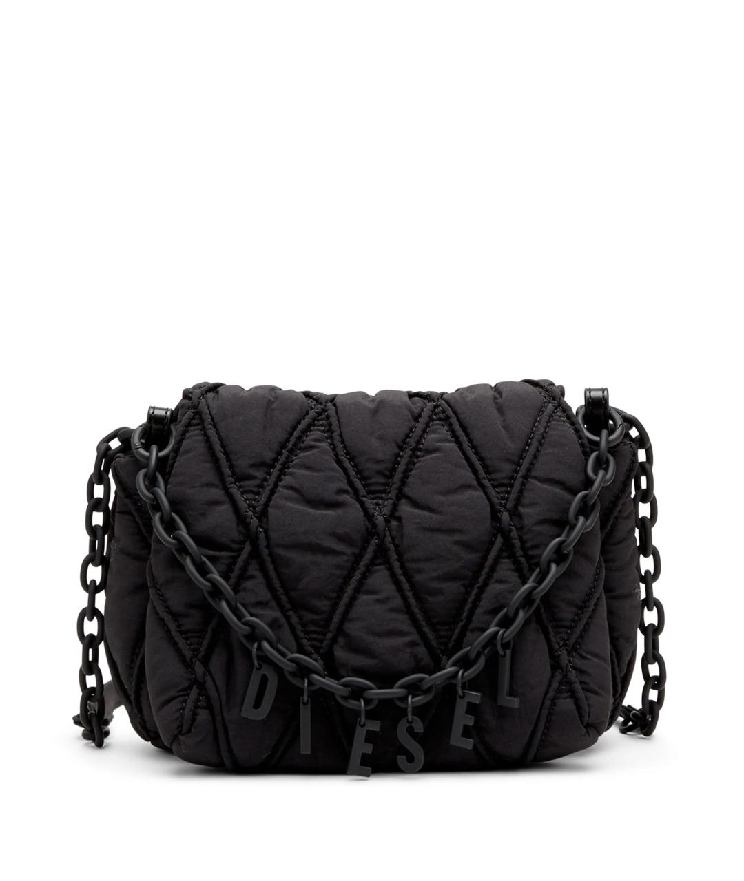 DIESEL Черная синтетическая сумка через плечо, фото 1