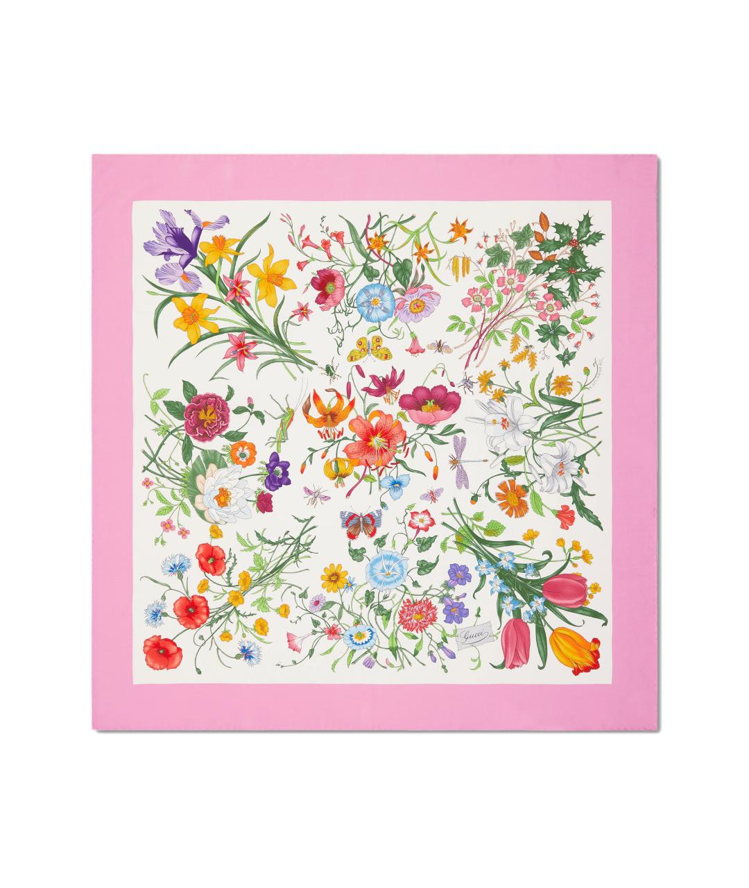 GUCCI Мульти шелковый шарф, фото 1