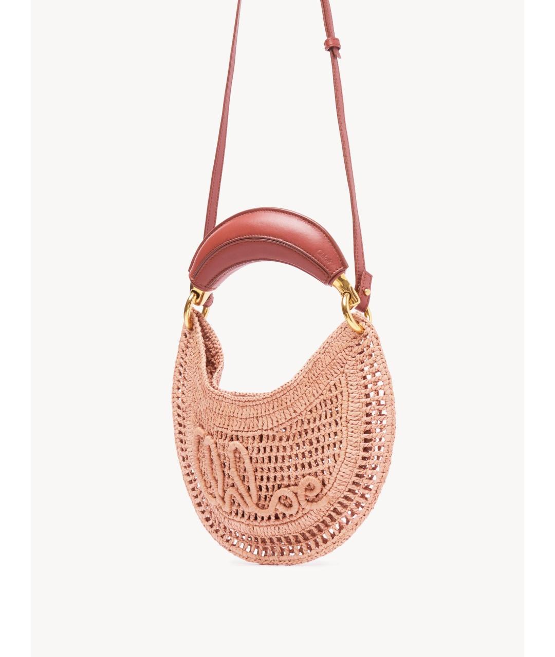 CHLOE Бежевая пелетеная сумка через плечо, фото 3