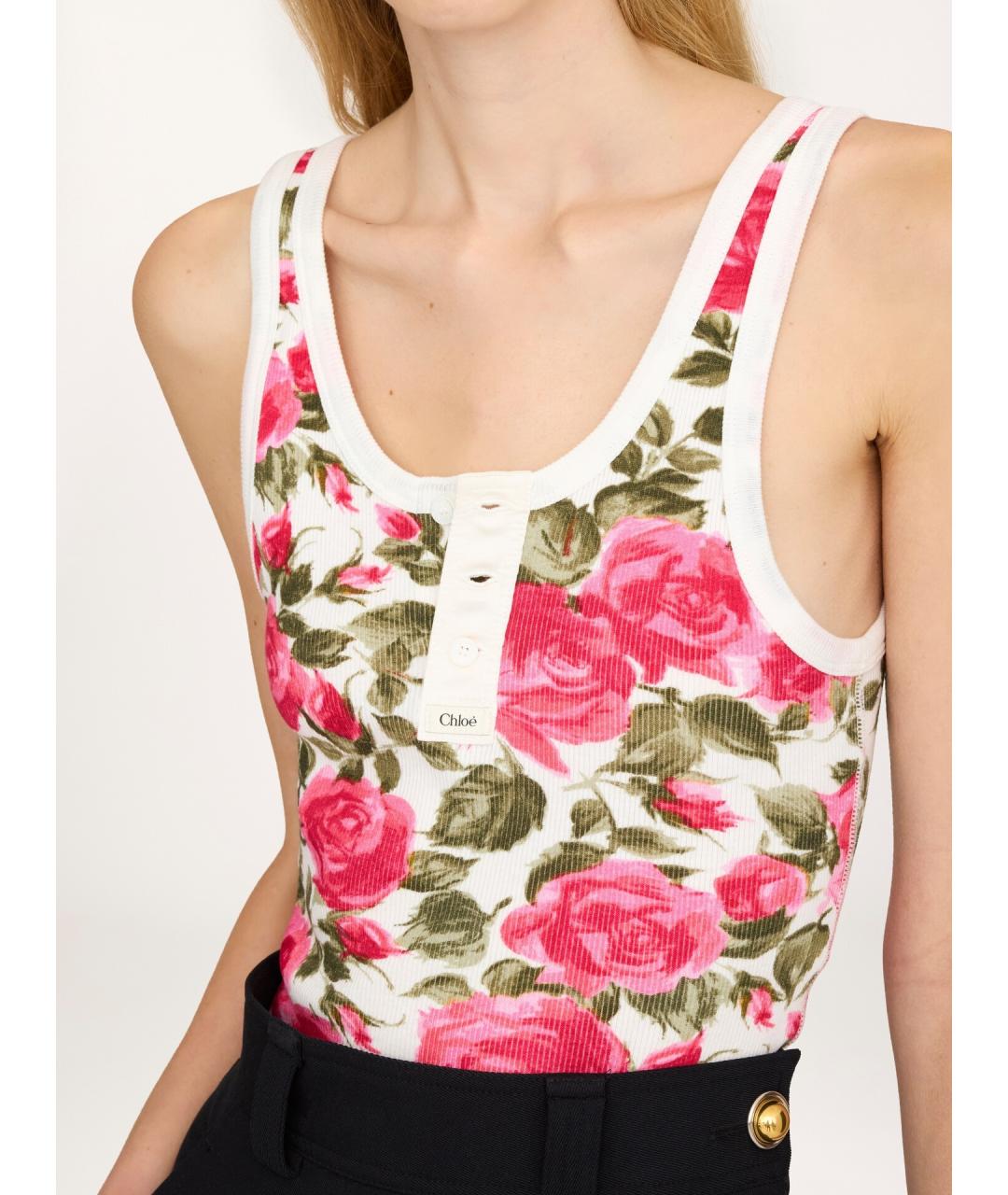 CHLOE Мульти хлопковая майка, фото 5
