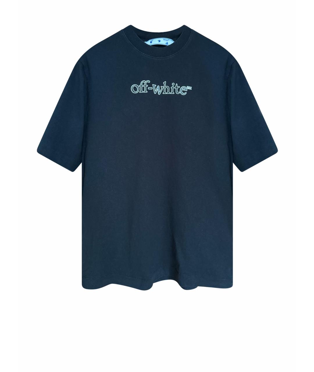 OFF-WHITE Черная хлопковая футболка, фото 1