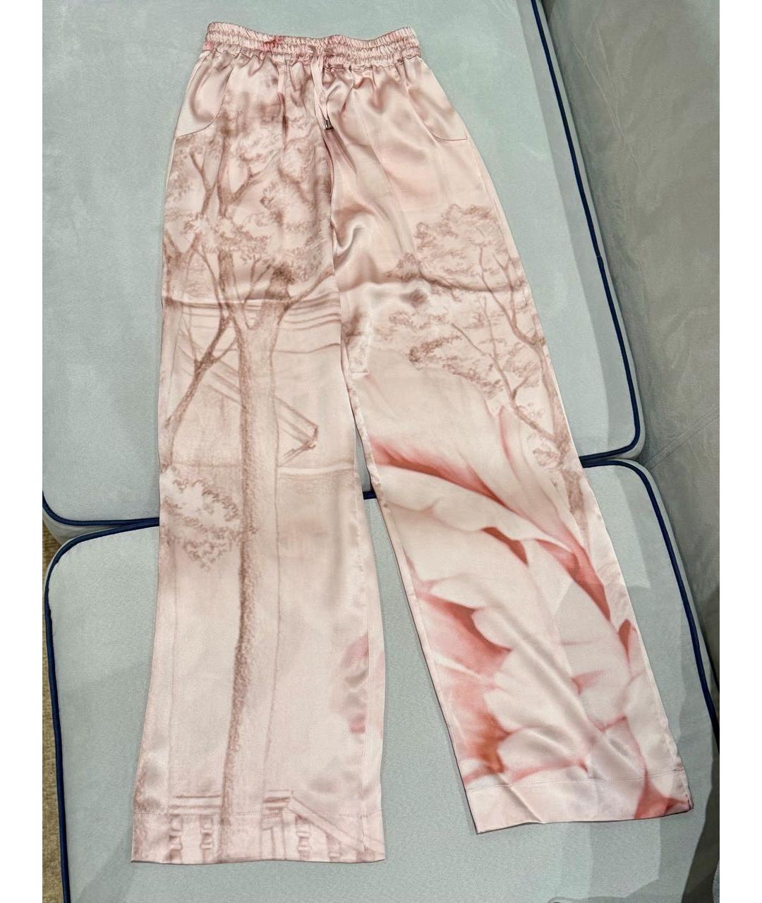 KITON Розовый шелковый костюм с брюками, фото 7