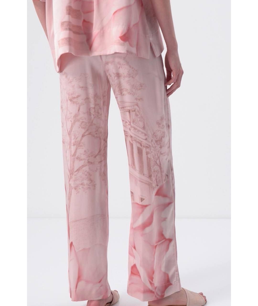 KITON Розовый шелковый костюм с брюками, фото 8