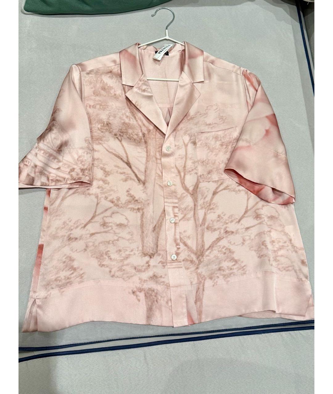 KITON Розовый шелковый костюм с брюками, фото 2