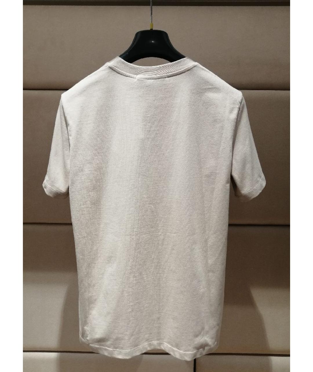 MSGM Бежевая хлопковая футболка, фото 2