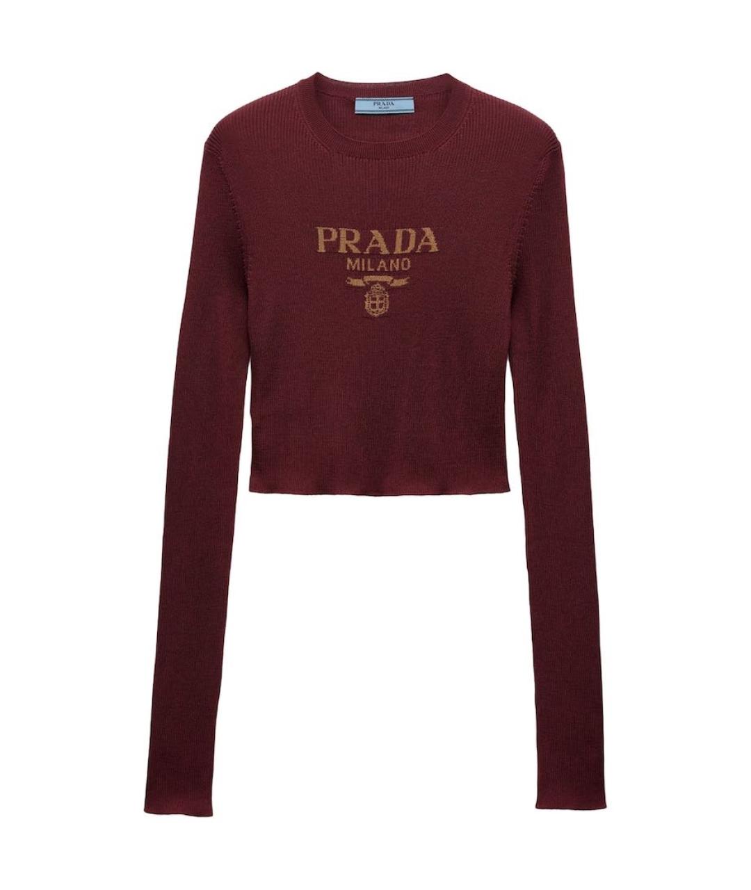 PRADA Бордовая водолазка, фото 5