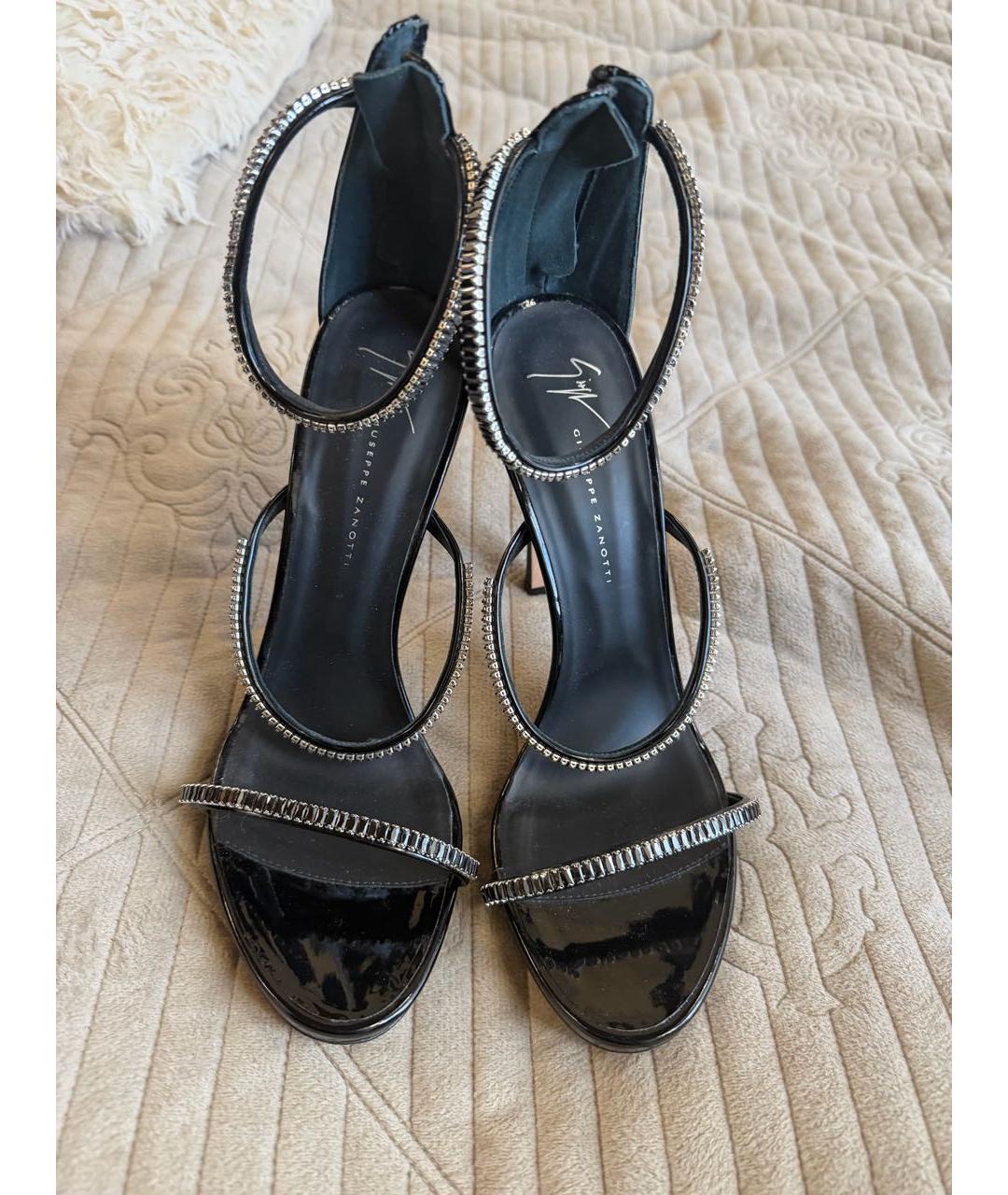 GIUSEPPE ZANOTTI DESIGN Черные туфли из лакированной кожи, фото 2