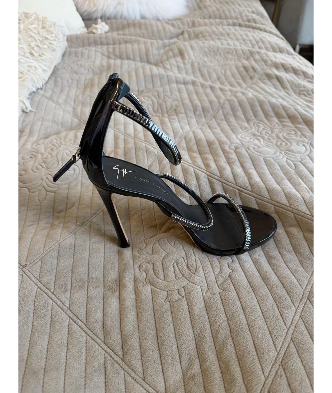 GIUSEPPE ZANOTTI DESIGN Черные туфли из лакированной кожи, фото 5