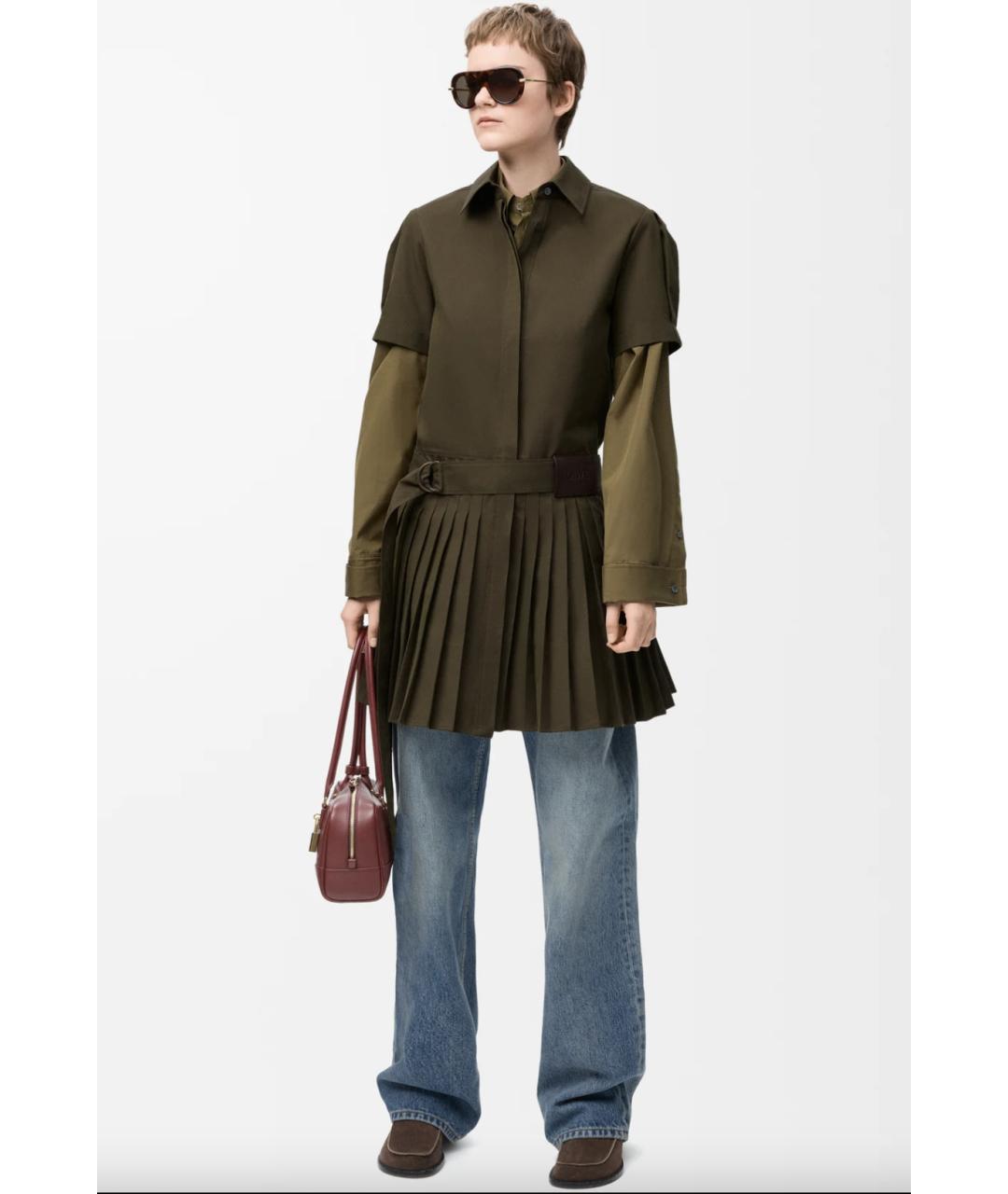 LOEWE Голубые хлопковые прямые джинсы, фото 2