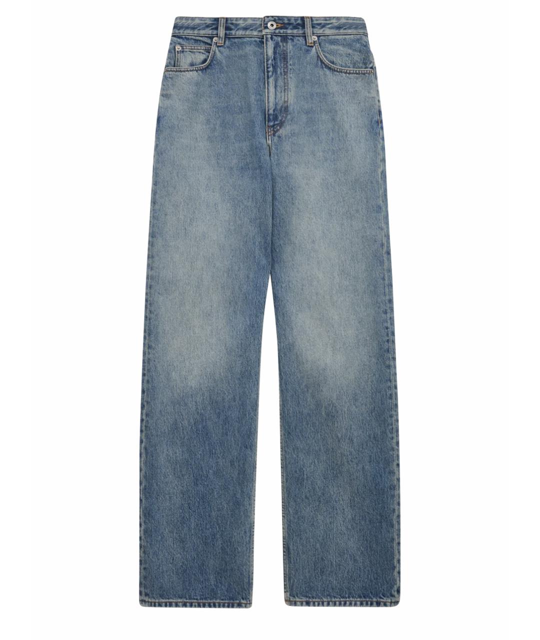 LOEWE Голубые хлопковые прямые джинсы, фото 1