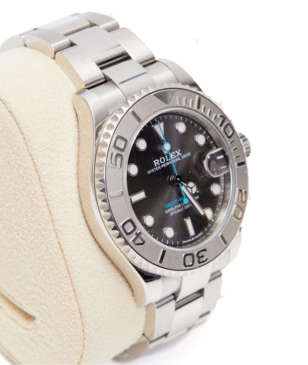 ROLEX Серебряные платиновые часы, фото 2