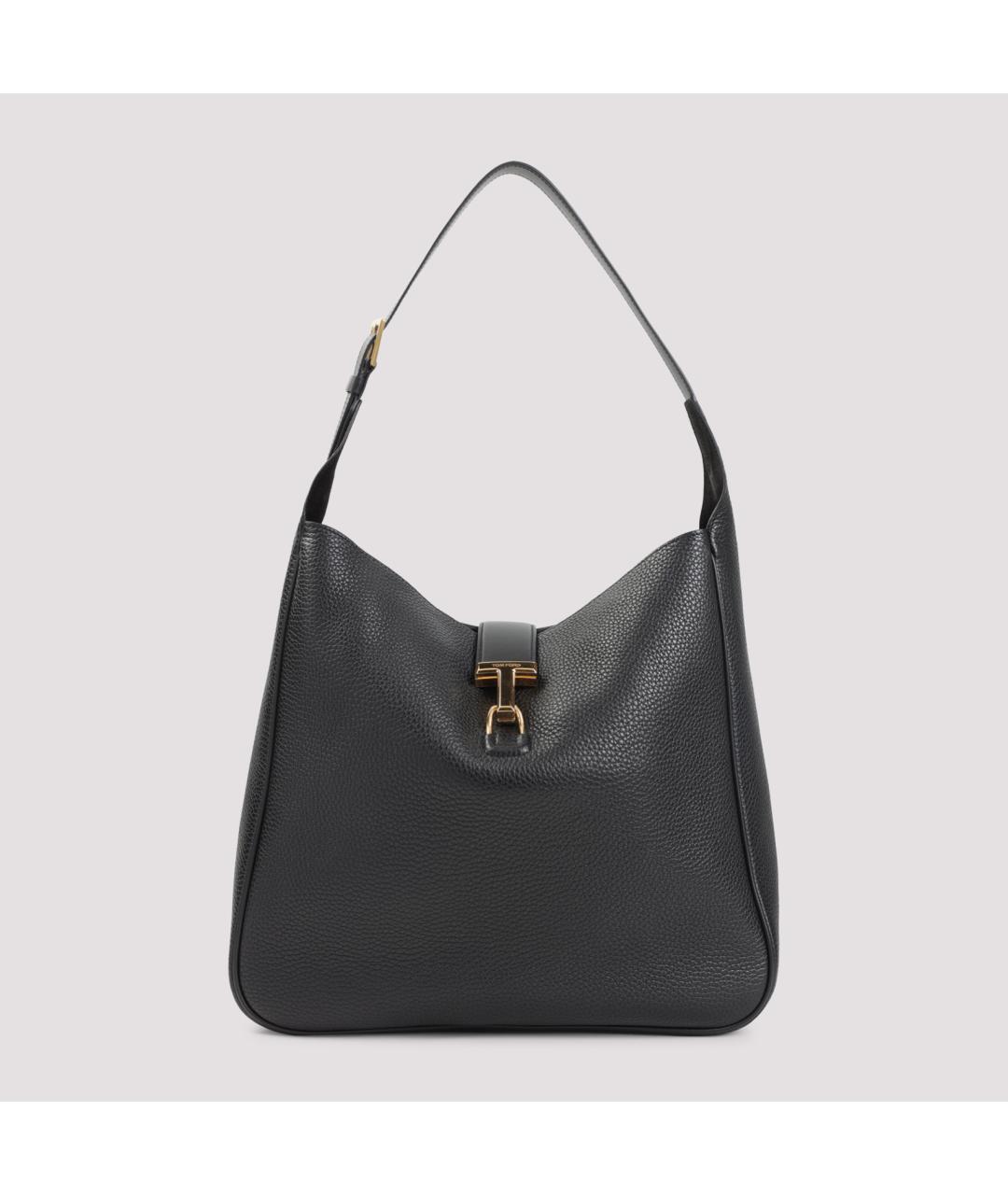 TOM FORD Черная кожаная сумка через плечо, фото 2