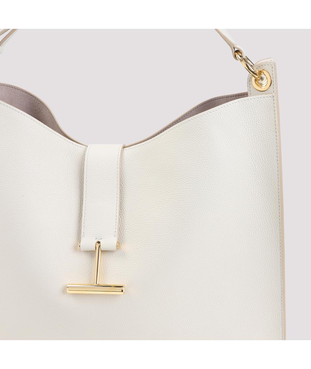 TOM FORD Белая кожаная сумка через плечо, фото 5