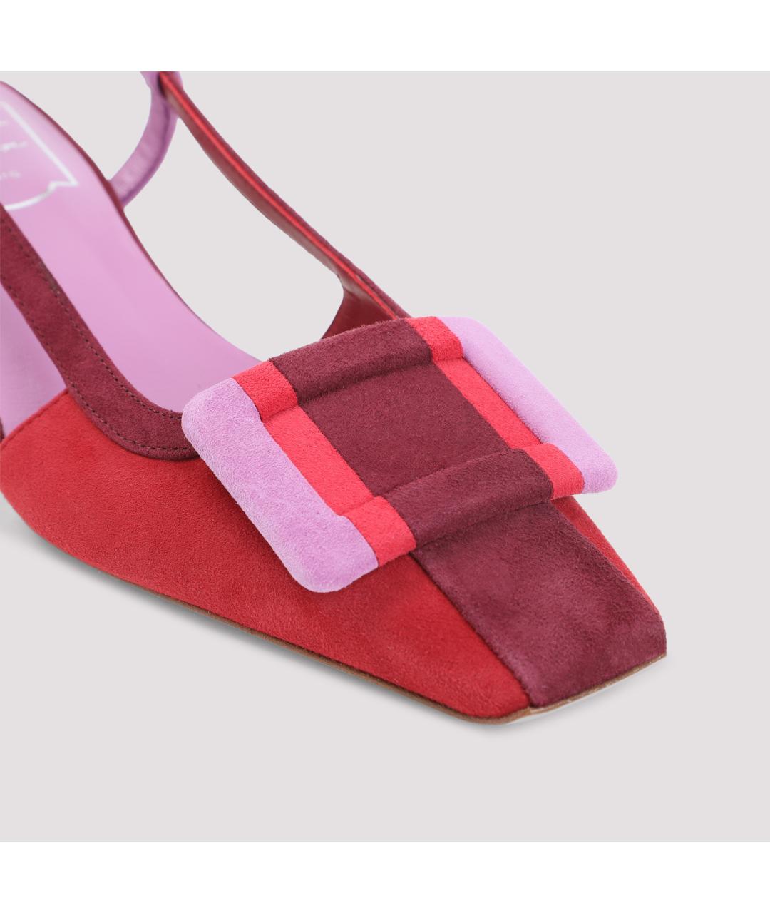 ROGER VIVIER Красные замшевые туфли, фото 5