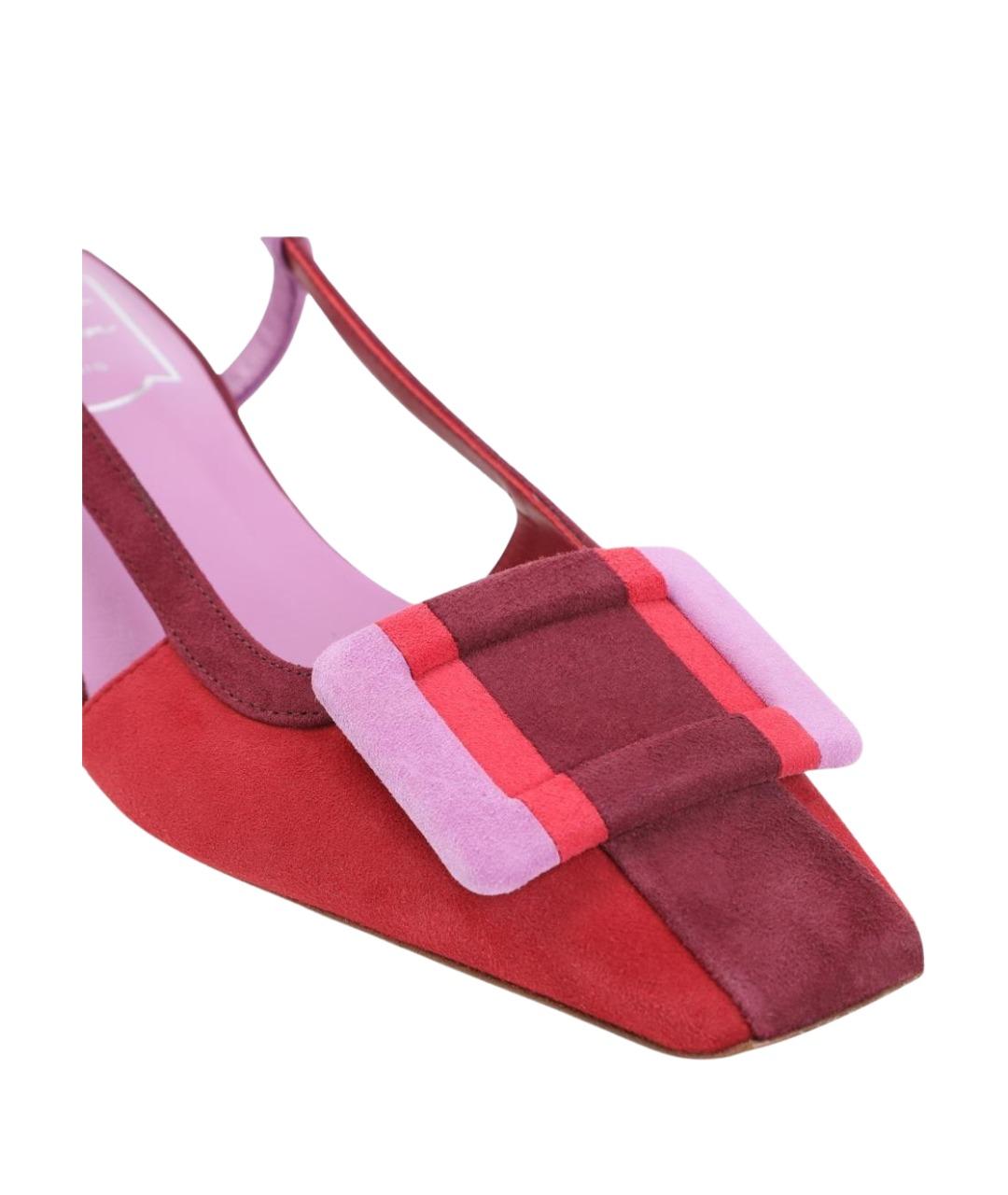 ROGER VIVIER Мульти замшевые туфли, фото 5