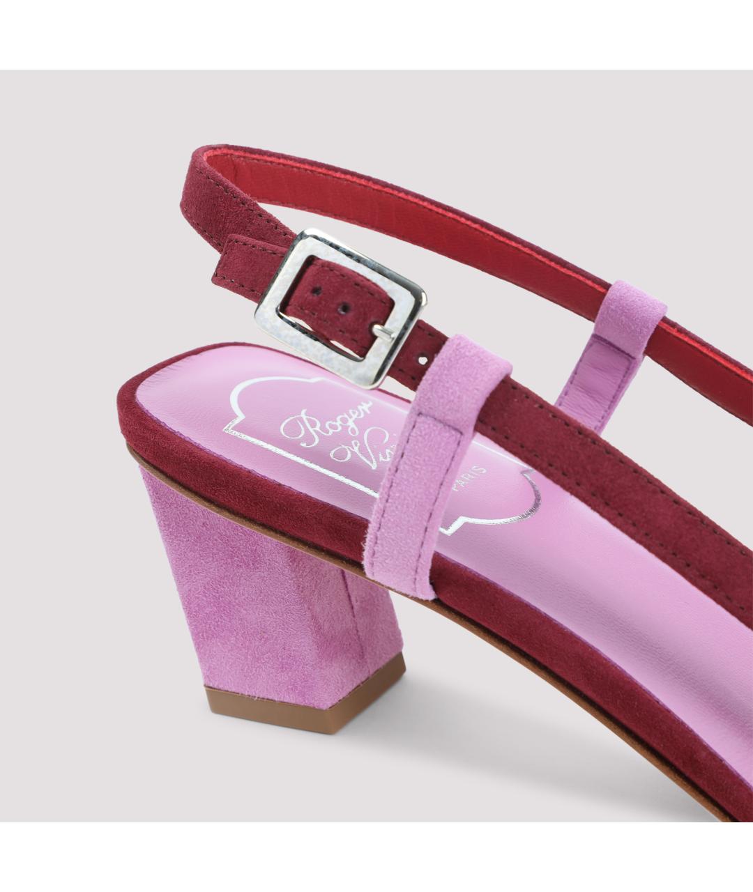 ROGER VIVIER Красные замшевые туфли, фото 4